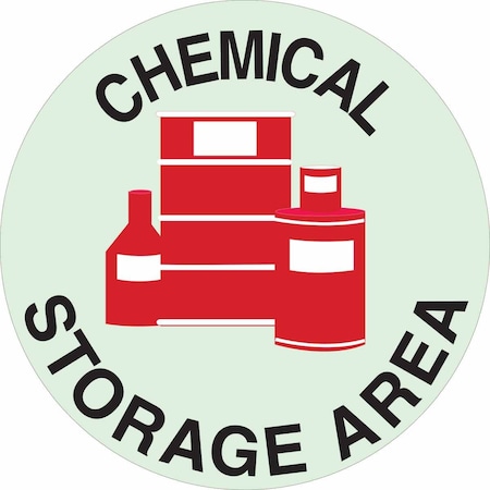 Brady Chemical Sign, Polyester, Circle, English 49806